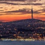 Beste Aussicht auf die nächtliche Skyline vom Camlica-Turm